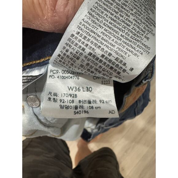 mens levis 505 jeans 36 x 30 - Picture 7 of 8